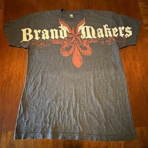 Brand Makers T-Shirt L American Apparel 50/50 Leave Your Mark Star Graphic